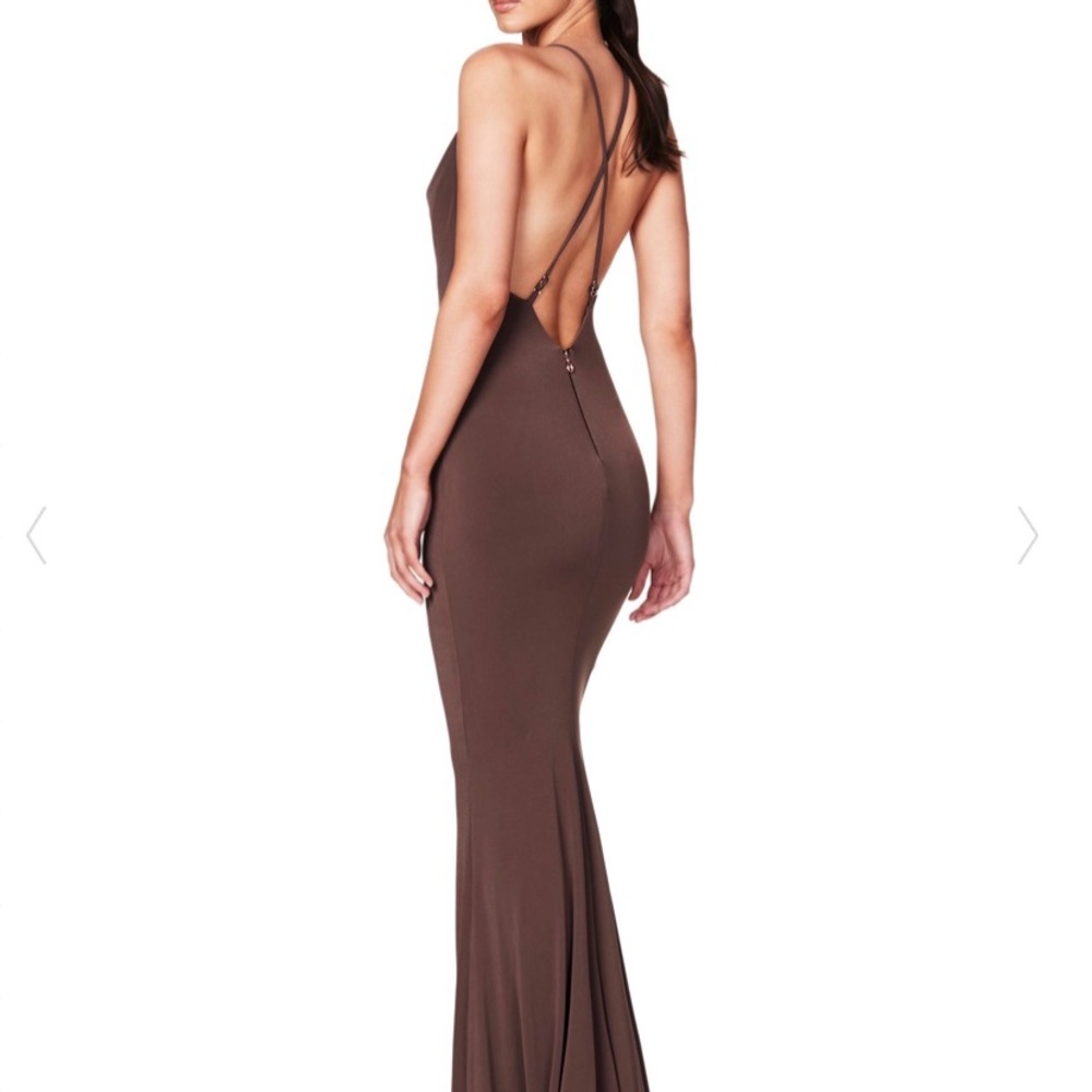 Nookie Brown Mocha Gown Dress Portia Scarlett Australian M